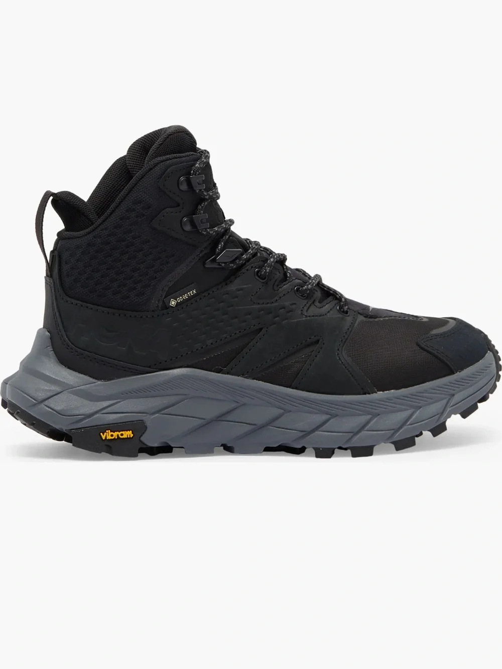 HOKA Anacapa Mid Gore-Tex black  Waterproof Hiking Shoe Women Sz 9.5 gently used